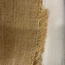 Tela Arpillera o Tela Yute hilo dorado (1,14 m de ancho)