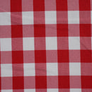 Tecido minimate barato poliester para Toalha mesa xadrez vermelho