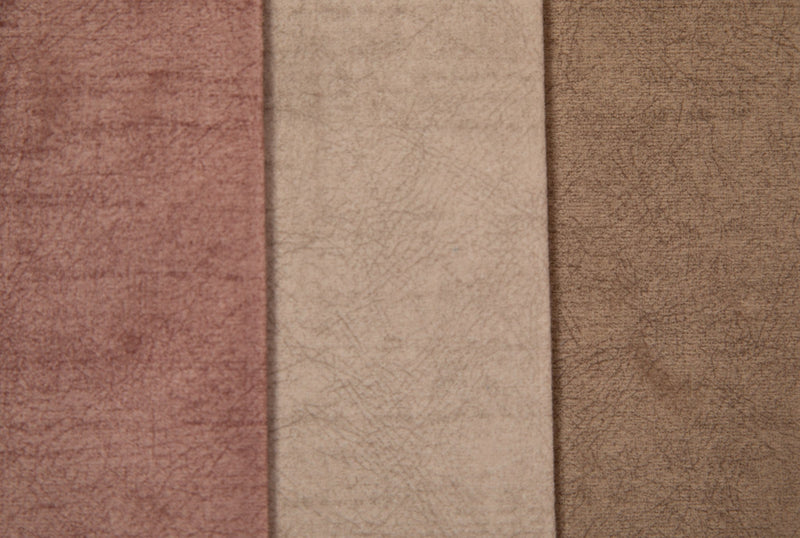 Tela de Terciopelo Rayado para Tapicería - Beige | Ebra