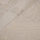 Tela con Brillo para Manteles - Lurex Plateado con Diseño de Rombo