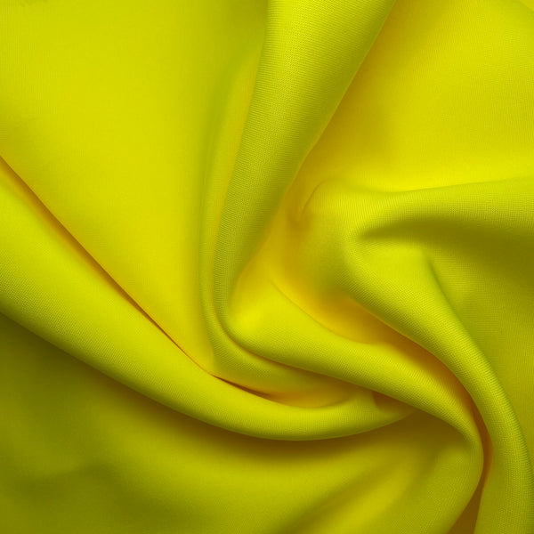 Tela Strech Barata 100 Poliester Amarillo Fluorescente Texland
