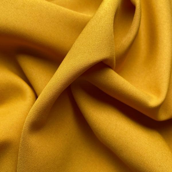 Tela Strech Barata 100 Poliester Amarillo Mostaza Texland