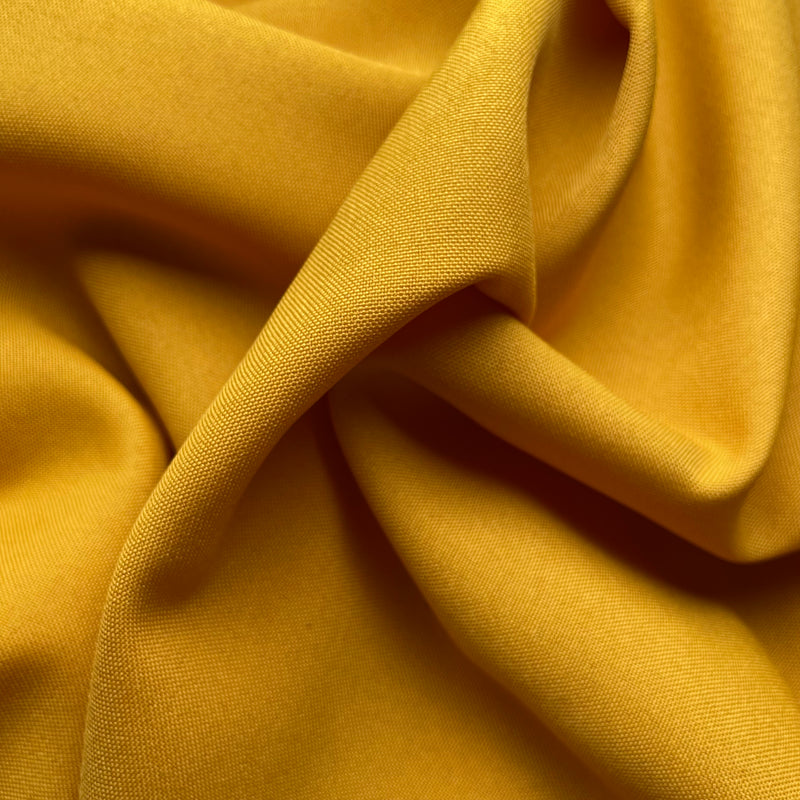 Tela Strech Barata 100 Poliester Amarillo Mostaza Texland