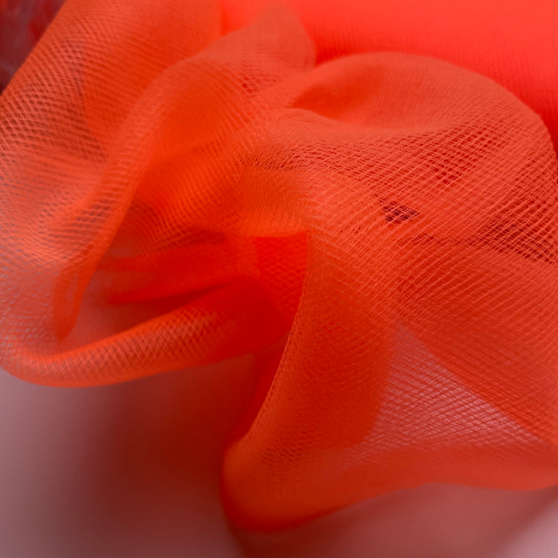 Tela Tul 3m Ancho Naranja Fluorescente Texland