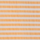 Tecido às Riscas Brancas para Calções de Banho | Laranja