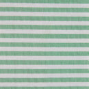 Tecido às Riscas Brancas para Calções de Banho | Verde Pastel - texland