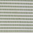 Tecido às Riscas Brancas para Calções de Banho | Verde Cáqui - texland