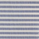 Tecido às Riscas Brancas para Calções de Banho | Azul Marinho - Texland