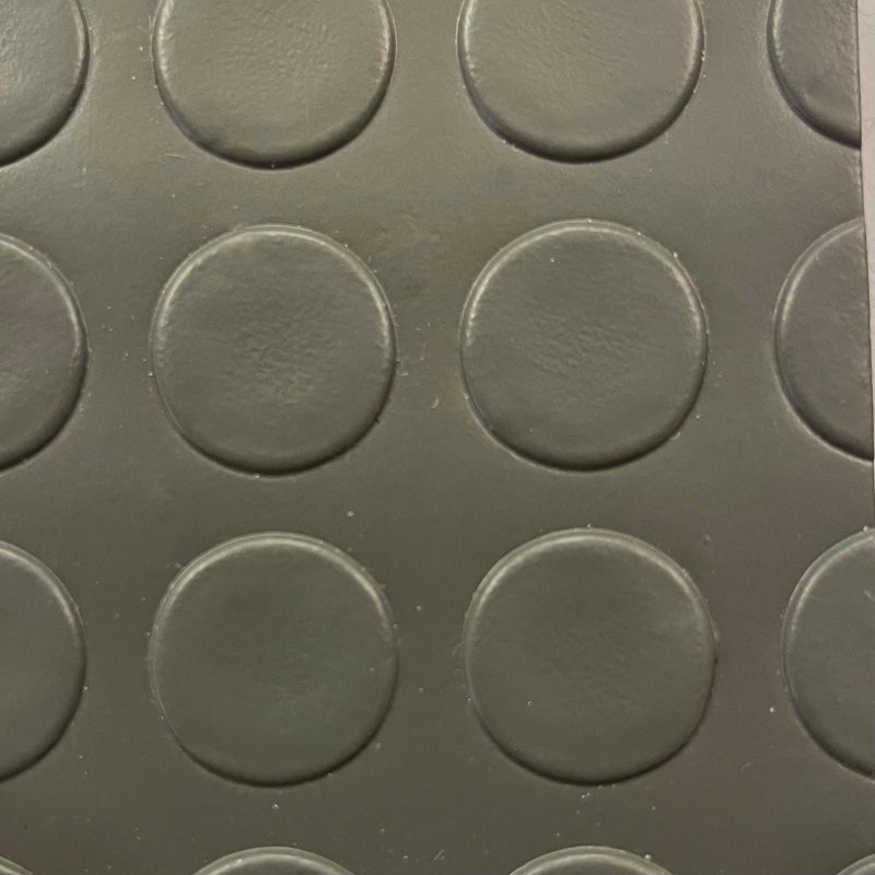 Alfombra de PVC Antideslizante Gris Lunares Texland 