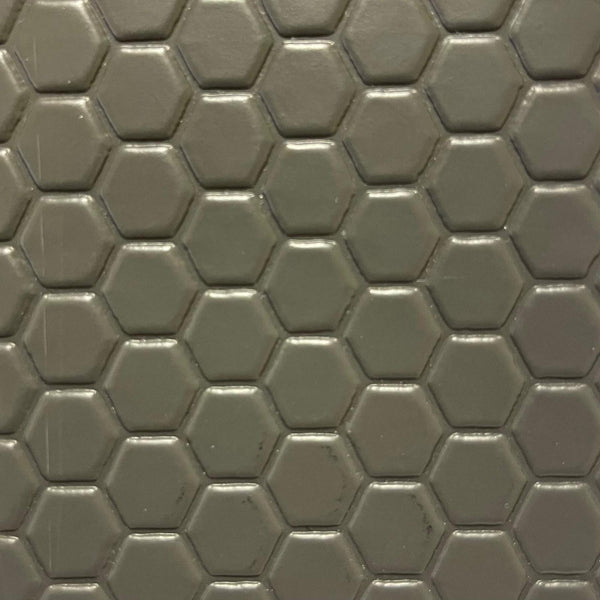 Alfombra de PVC Antideslizante Gris Panal Texland 