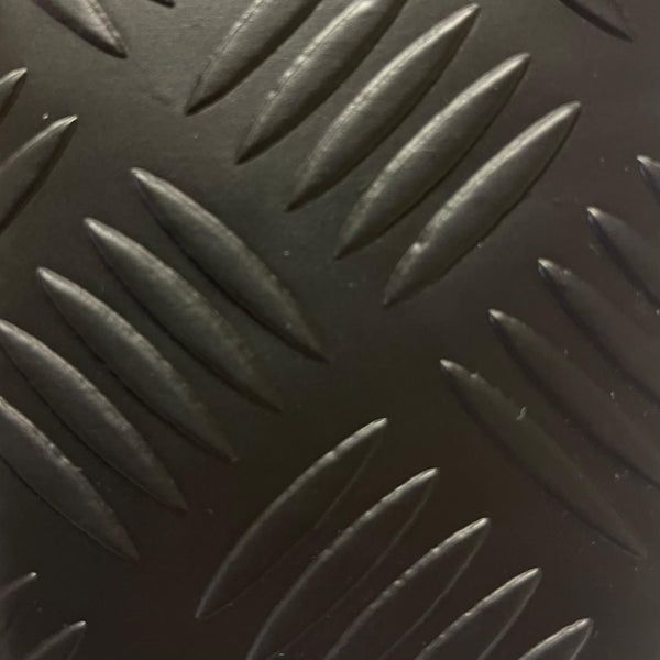 Alfombra de PVC Antideslizante Negro Estrias Texland 