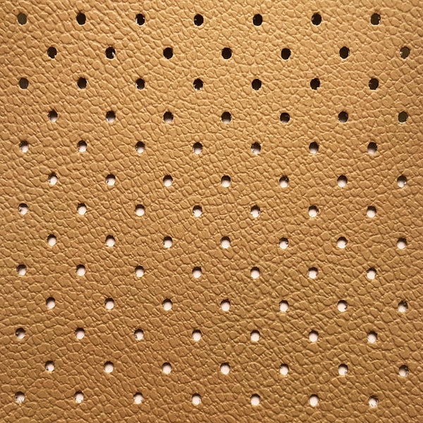 Piel Sintética Perforada de PVC Beige 