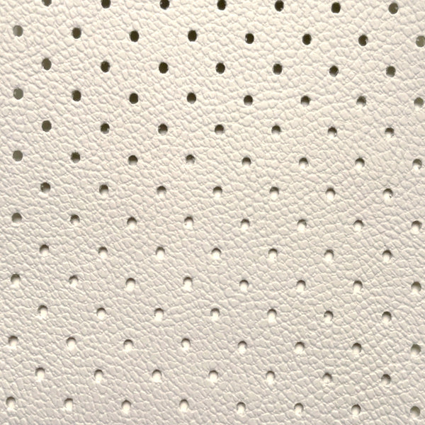 Piel Sintética Perforada de PVC Blanco Sucio