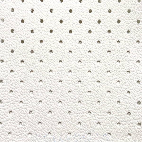 Piel Sintética Perforada de PVC Blanco 