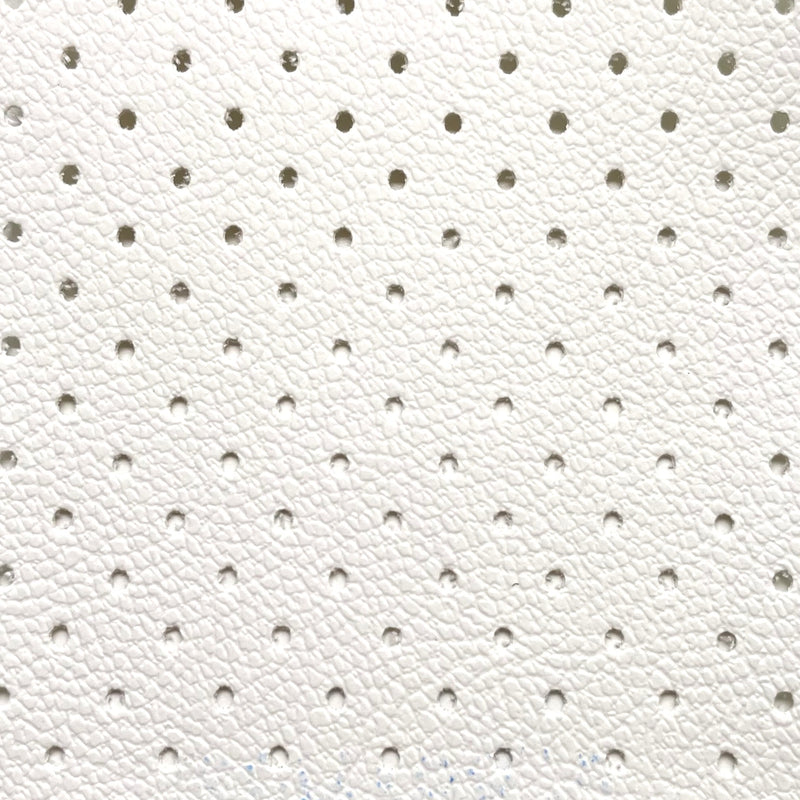 Piel Sintética Perforada de PVC Blanco 