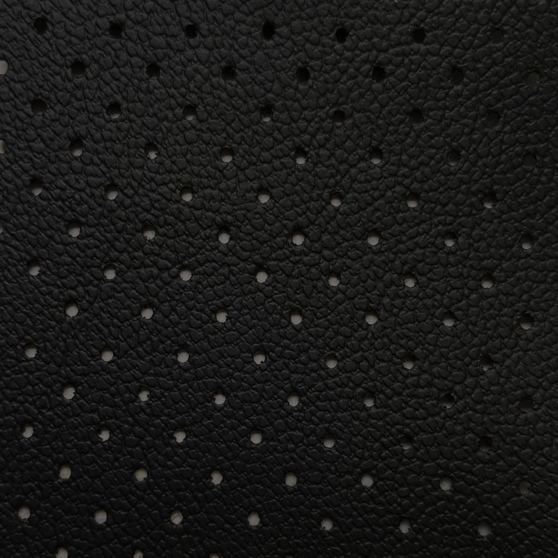 Piel Sintética Perforada de PVC Negro