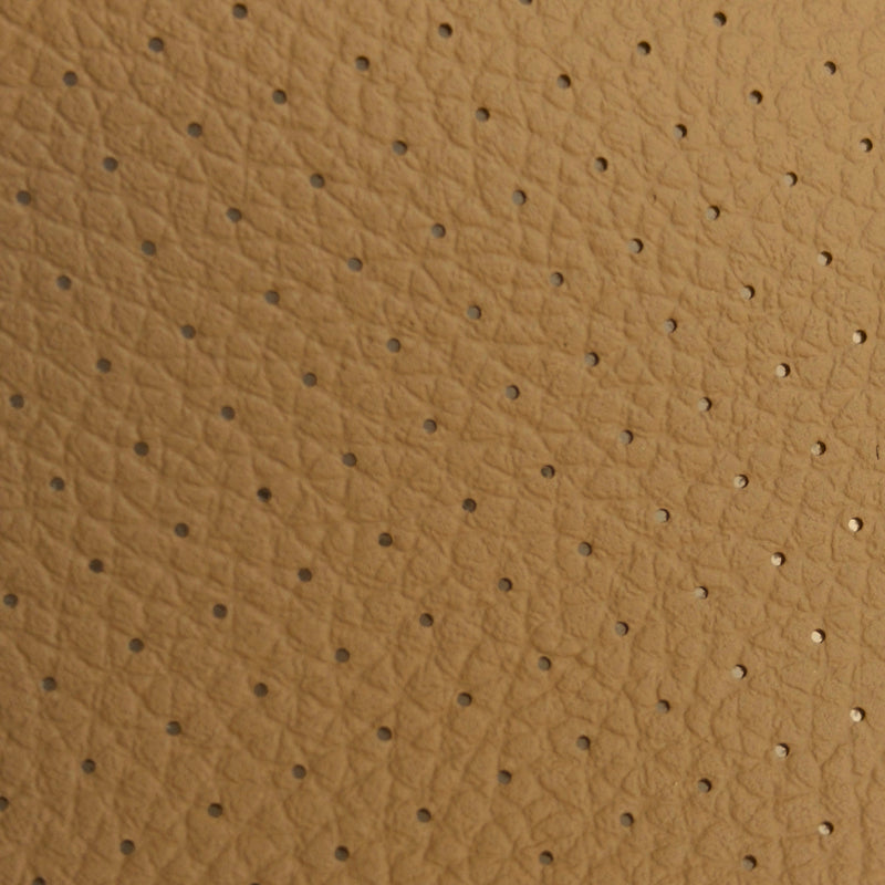 Piel Sintética Perforada para Coches Beige