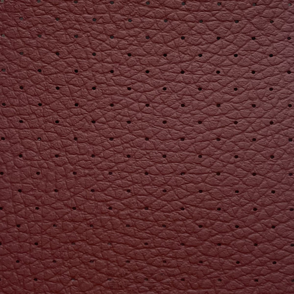 Piel Sintética Perforada para Coches Burdeos
