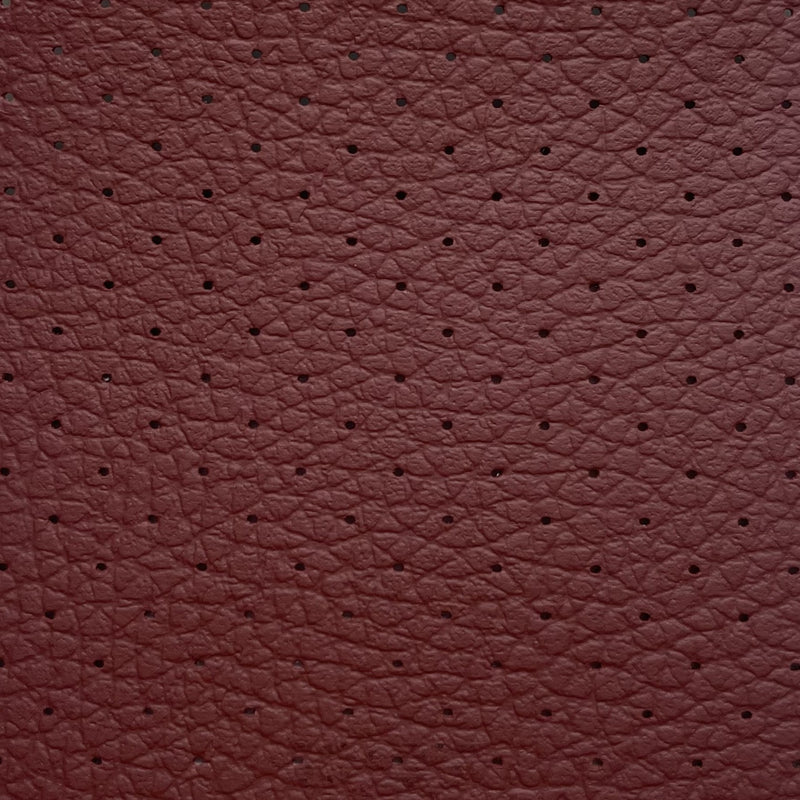 Piel Sintética Perforada para Coches Burdeos
