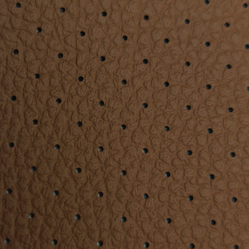 Piel Sintética Perforada para Coches Marrón