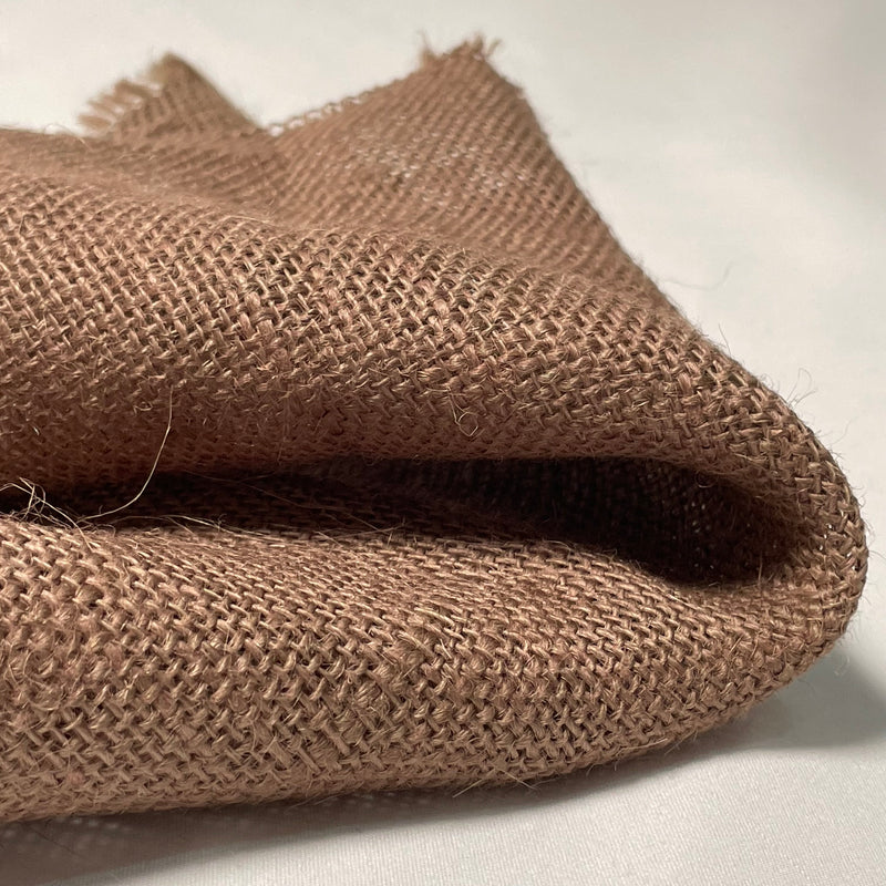 Tela Arpillera o Yute Natural Marrón 1.14m Ancho