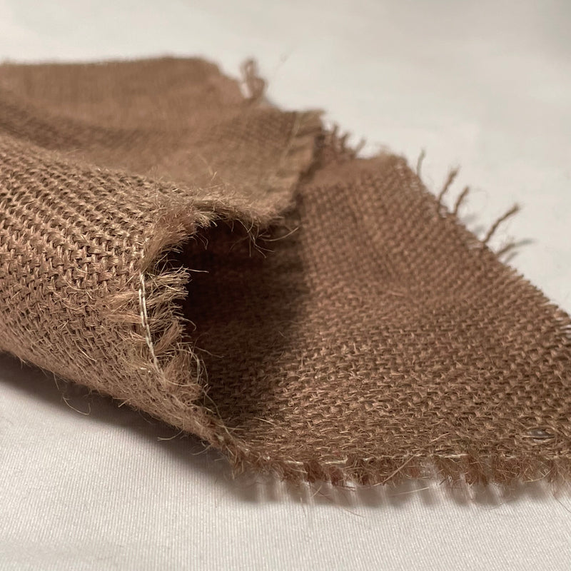 Tela Arpillera o Yute Natural Marrón 1.14m Ancho