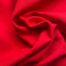 Tela Rústica Lino y Algodón 2m Ancho Rojo 