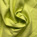 Tela Rústica Lino y Algodón 2m Ancho Verde Lima